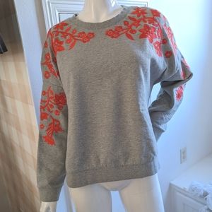 Boden Embroidered Sweatshirt, L